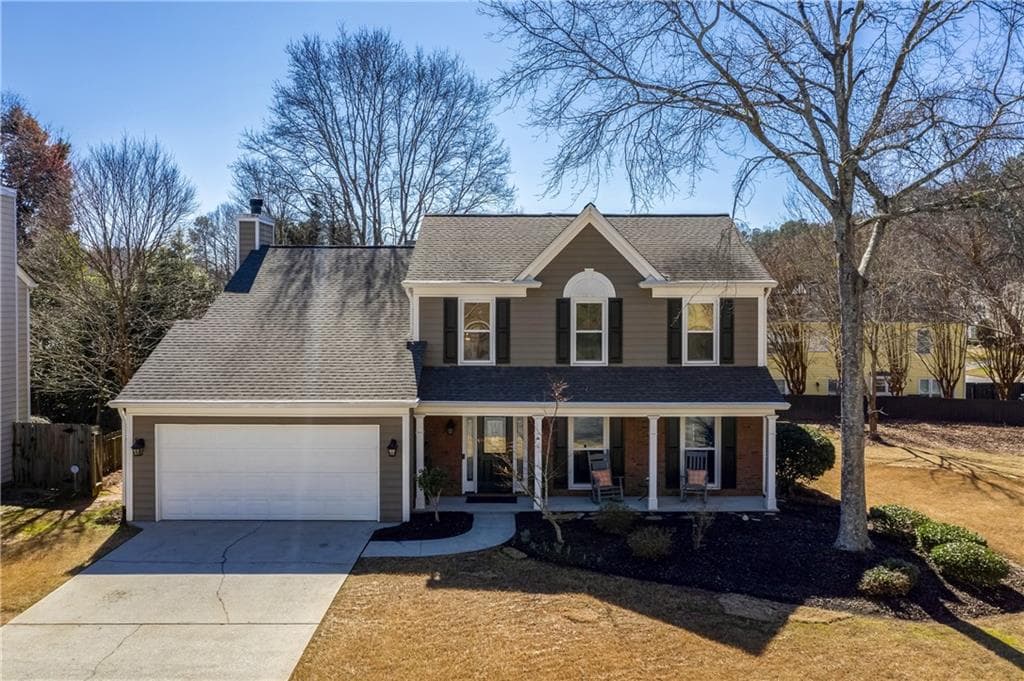 4 bedroom, 3 bathroom single family residence sold at 9140 Brockham Way, Johns Creek, GA 30022
