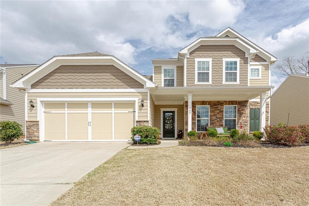 4 bedroom, 3 bathroom, 3,077 sq ft single family residence sold at 460 Spring View Drive, Woodstock, GA 30188