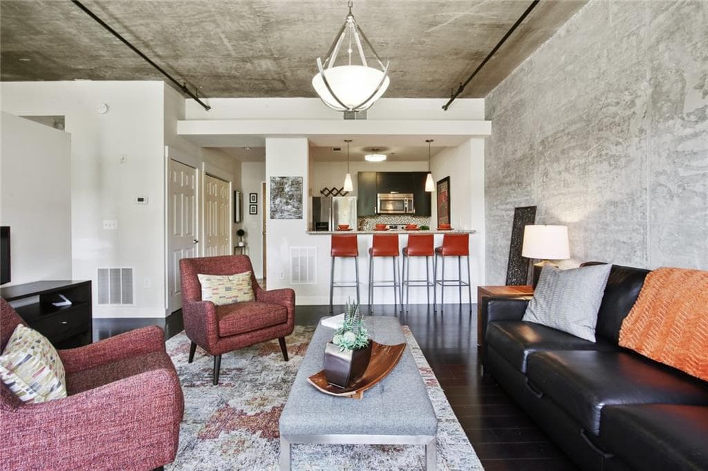 1 bedroom, 1 bathroom, 738 sq ft condominium sold at 245 N Highland Avenue 219, Atlanta, GA 30307