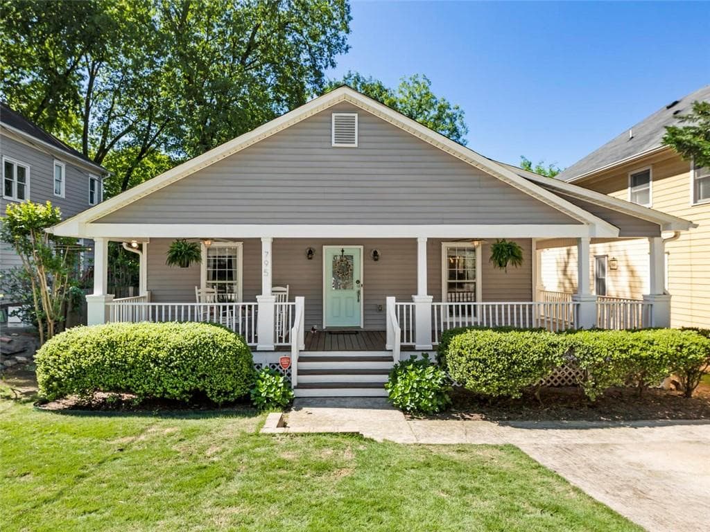 3 bedroom, 2 bathroom, 1,320 sq ft single family residence sold at 795 Kirkwood Avenue, Atlanta, GA 30316