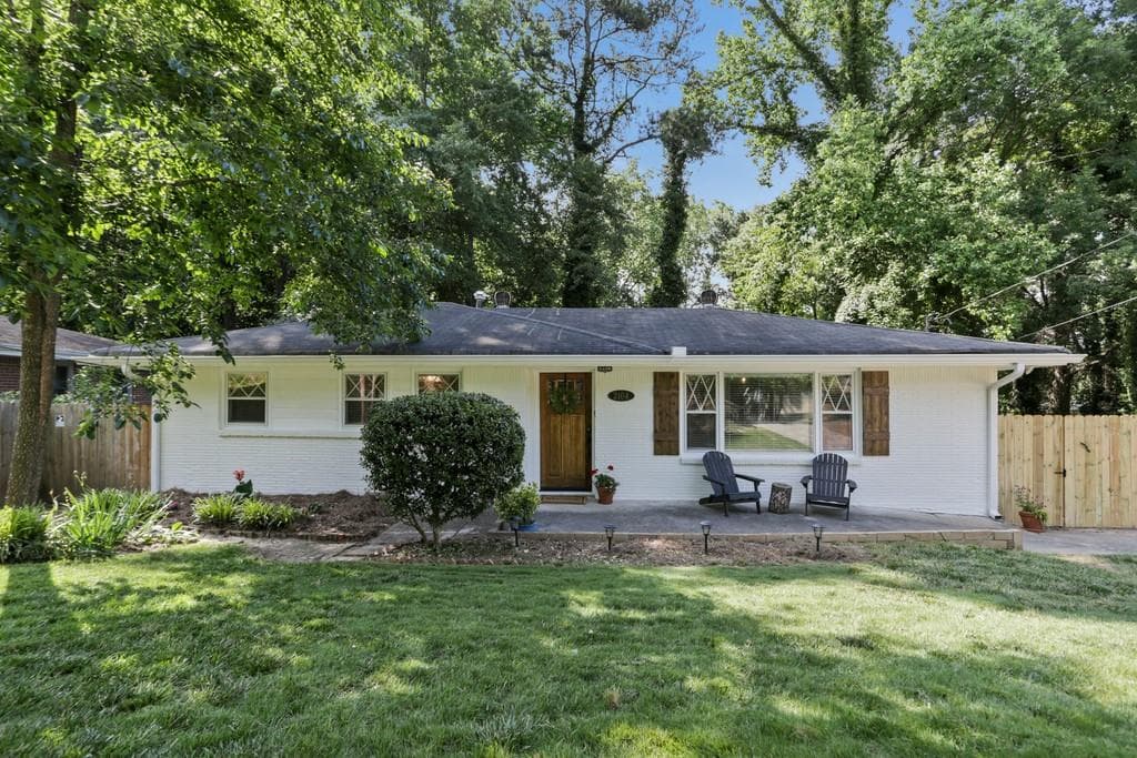 4 bedroom, 3 bathroom, 1,172 sq ft single family residence sold at 2104 Drew Valley Road, Brookhaven, GA 30319