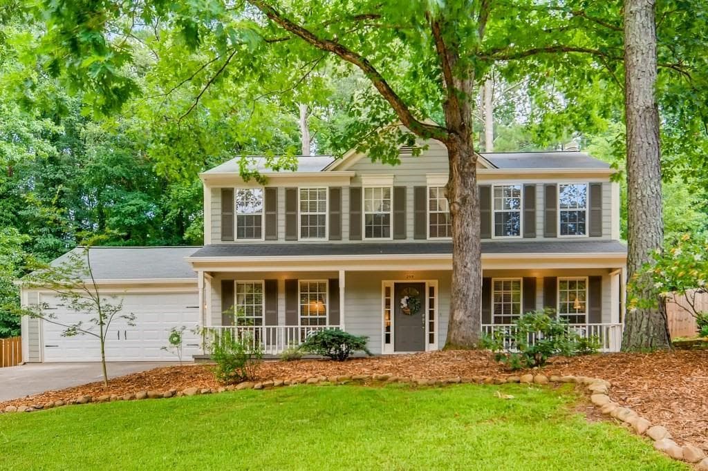 4 bedroom, 3 bathroom, 1,824 sq ft single family residence sold at 295 Barrington Drive, Roswell, GA 30076
