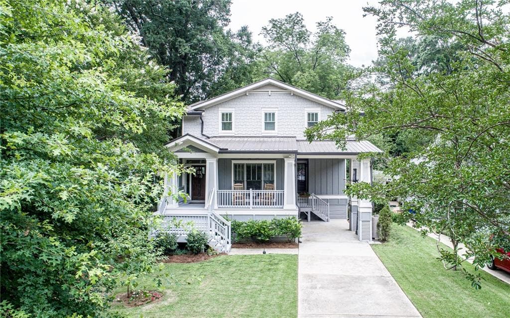 4 bedroom, 4 bathroom, 3,336 sq ft single family residence sold at 416 Oakland Street, Decatur, GA 30030