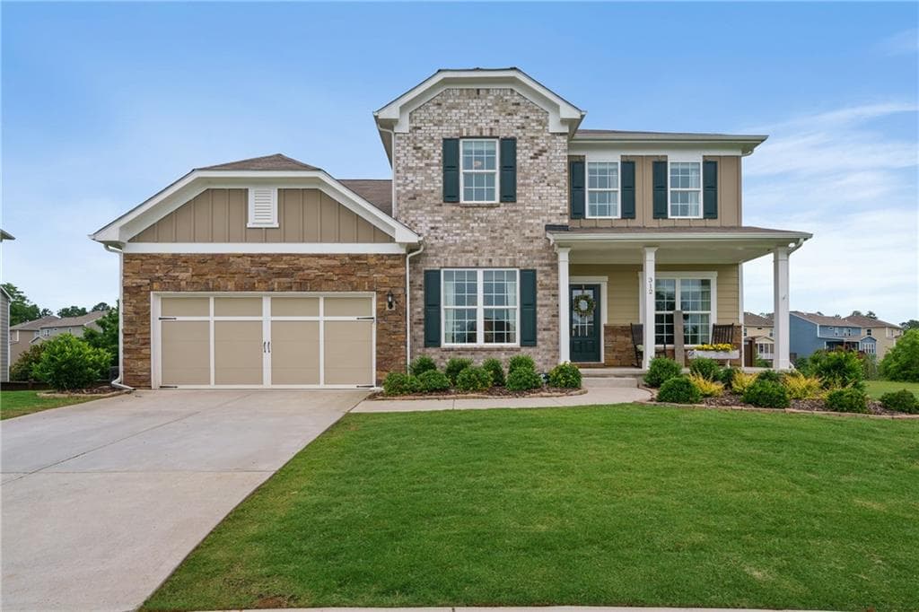 5 bedroom, 5 bathroom, 4,244 sq ft single family residence sold at 312 Brookdale Road, Woodstock, GA 30188