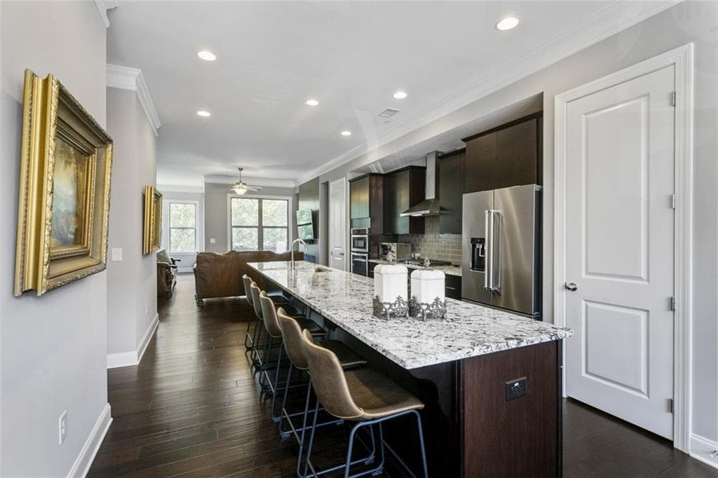 4 bedroom, 5 bathroom, 3,715 sq ft townhouse sold at 55 WINSLOW Street, Atlanta, GA 30328
