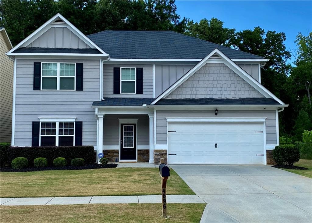 6 bedroom, 4 bathroom, 3,411 sq ft single family residence sold at 4696 Water Mill Drive, Buford, GA 30519