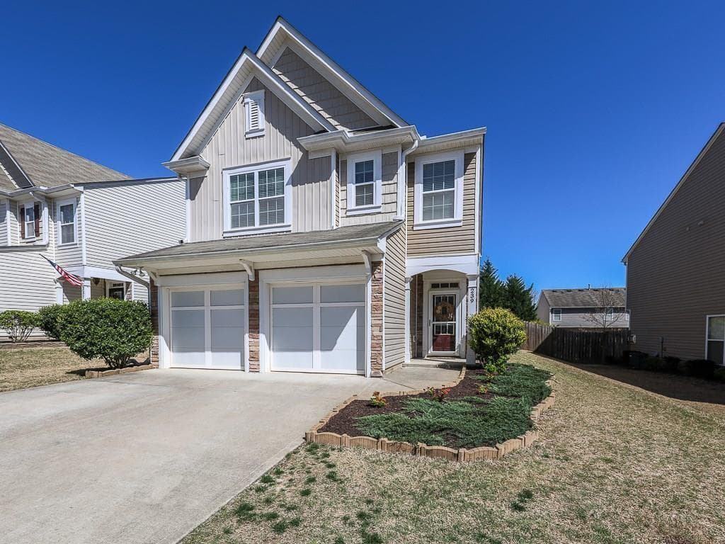 4 bedroom, 3 bathroom, 2,424 sq ft single family residence sold at 239 Winterbury Drive, Canton, GA 30114