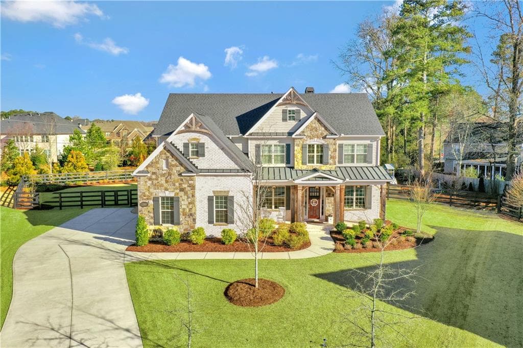 5 bedroom, 4 bathroom, 4,099 sq ft single family residence sold at 12880 Keystone Court, Alpharetta, GA 30009