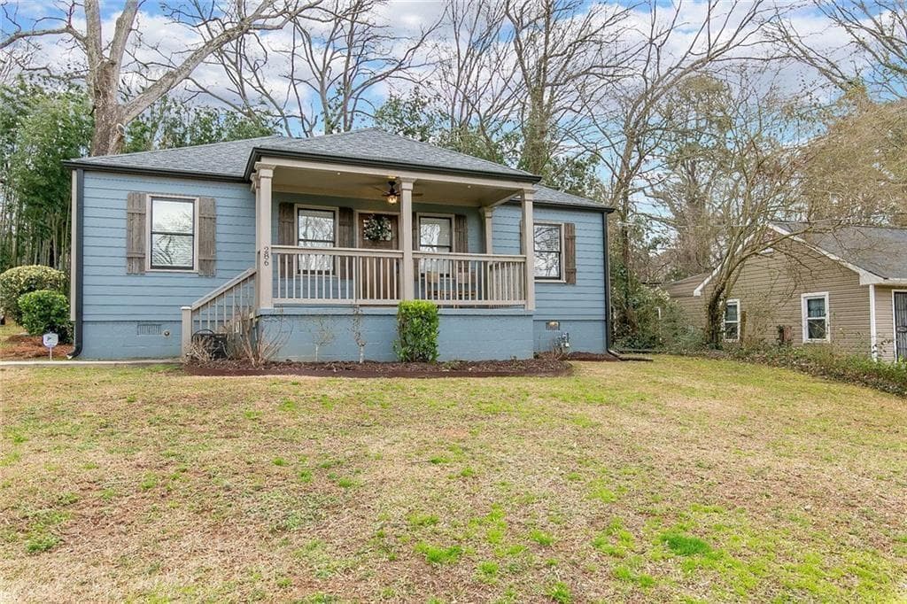 4 bedroom, 2 bathroom, 1,800 sq ft single family residence sold at 286 Eleanor Street, Atlanta, GA 30317