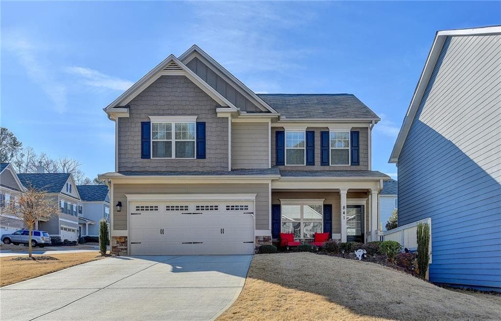 4 bedroom, 3 bathroom, 2,102 sq ft single family residence sold at 841 Whisperwood Trail, Acworth, GA 30102