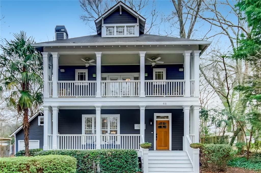 4 bedroom, 3 bathroom, 2,184 sq ft single family residence sold at 46 Oakridge Avenue, Atlanta, GA 30317