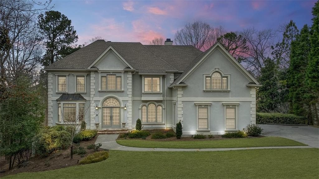 6 bedroom, 6 bathroom, 4,686 sq ft single family residence sold at 8435 Sentinae Chase Drive, Roswell, GA 30076