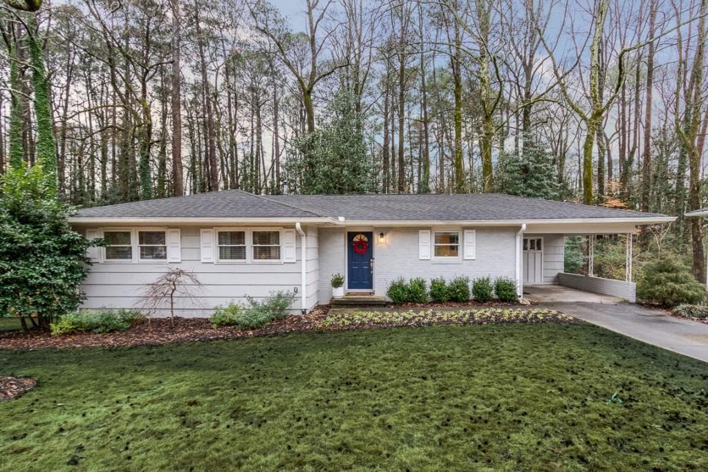 3 bedroom, 2 bathroom single family residence sold at 1637 Tryon Road, Brookhaven, GA 30319