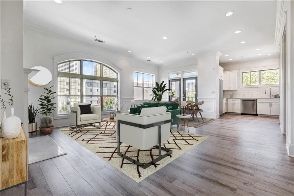 2 bedroom, 3 bathroom, 1,589 sq ft condominium sold at 625 Piedmont Avenue 3001, Atlanta, GA 30308