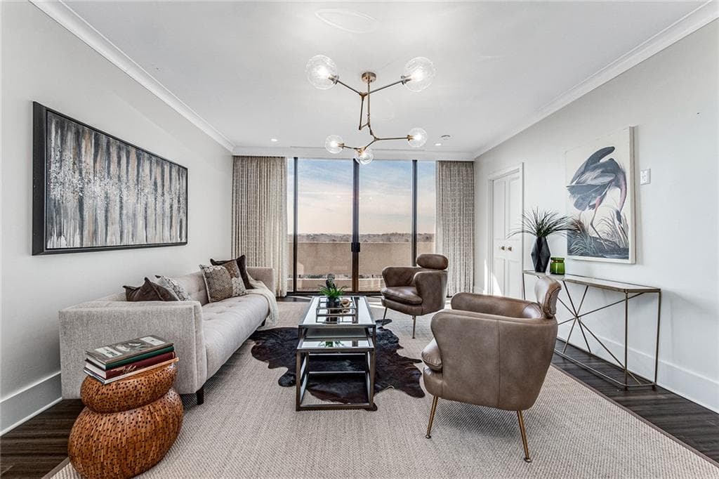 2 bedroom, 2 bathroom, 1,594 sq ft condominium sold at 2575 Peachtree Road 16F, Atlanta, GA 30305