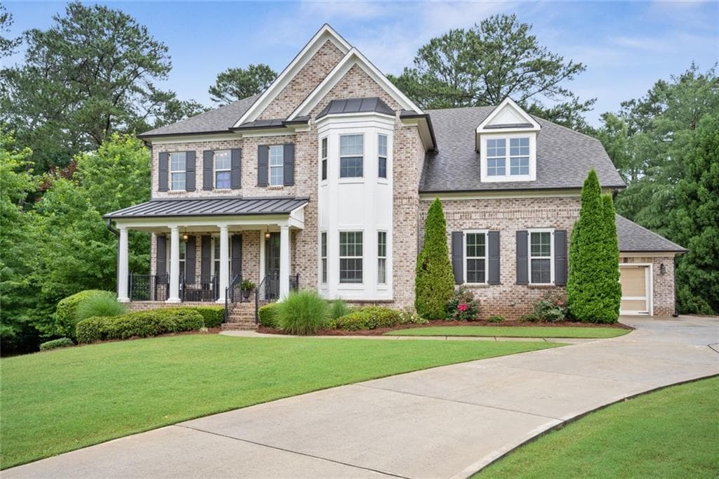 6 bedroom, 5 bathroom, 5,870 sq ft single family residence sold at 12490 Pindell Circle, Alpharetta, GA 30004