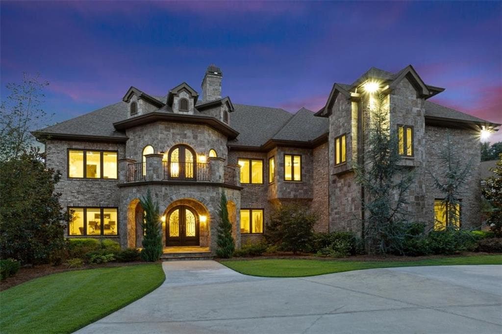 7 bedroom, 8 bathroom, 9,086 sq ft single family residence sold at 160 Johnson Road, Suwanee, GA 30024