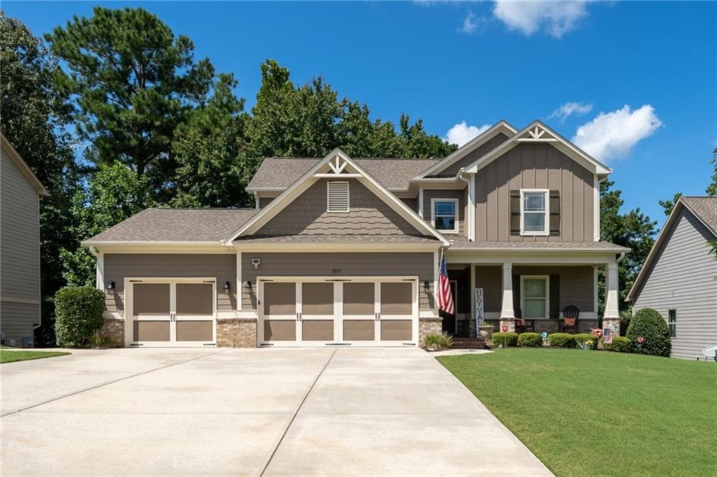 5 bedroom, 5 bathroom, 4,070 sq ft single family residence sold at 305 Misty Morning Circle, Canton, GA 30114