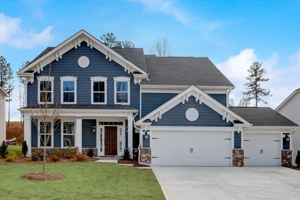 5 bedroom, 4 bathroom, 3,012 sq ft single family residence sold at 205 Michigan Circle, Hoschton, GA 30548