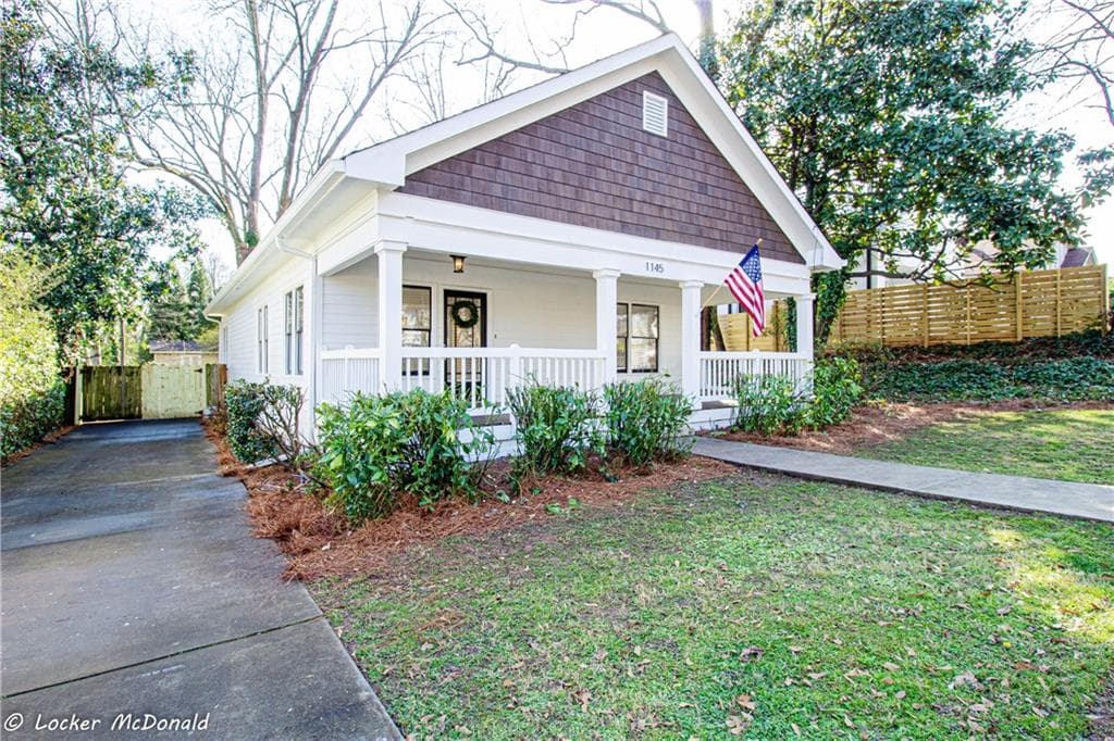3 bedroom, 2 bathroom, 1,275 sq ft single family residence sold at 1145 Eden Avenue, Atlanta, GA 30316