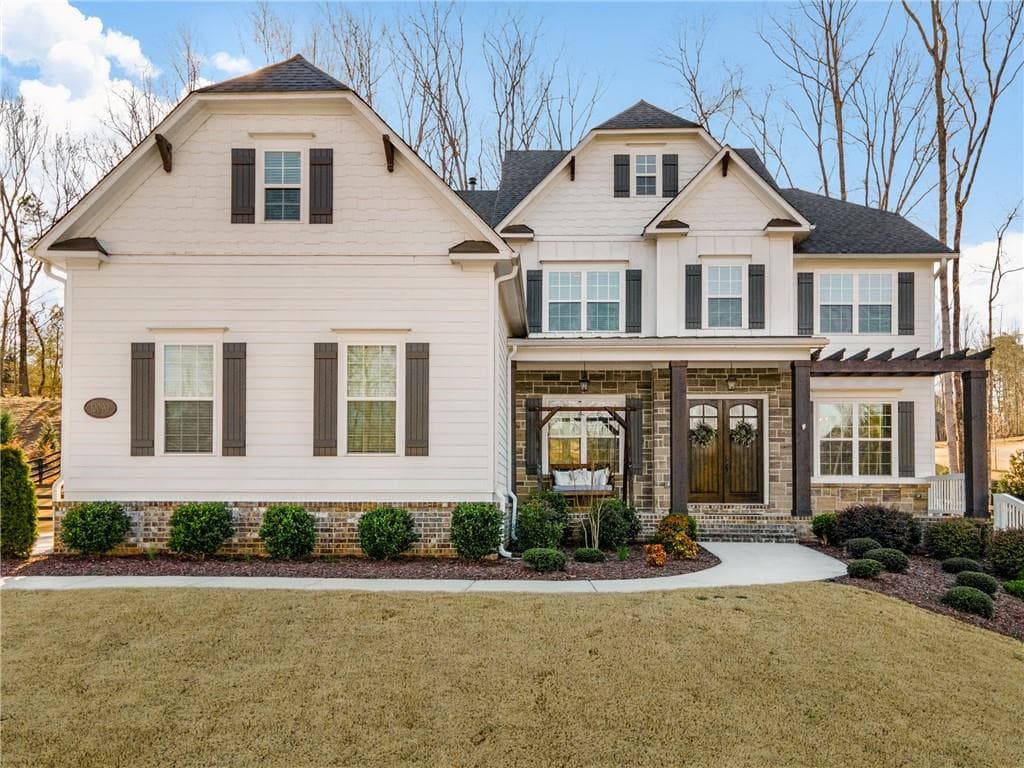 5 bedroom, 4 bathroom, 4,107 sq ft single family residence sold at 10090 Peaks Parkway, Milton, GA 30004
