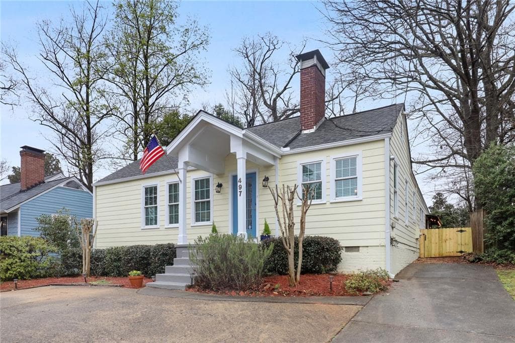 2 bedroom, 2 bathroom, 1,660 sq ft single family residence sold at 497 Deering Road, Atlanta, GA 30309