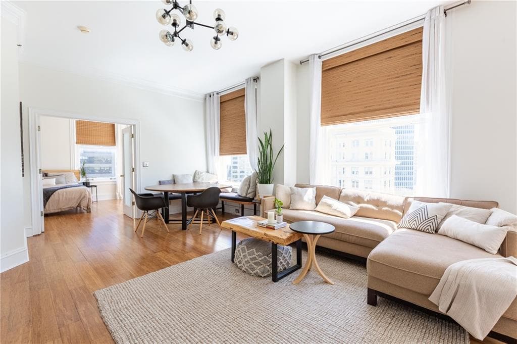 2 bedroom, 2 bathroom, 1,332 sq ft condominium sold at 57 Forsyth Street 9A, Atlanta, GA 30303