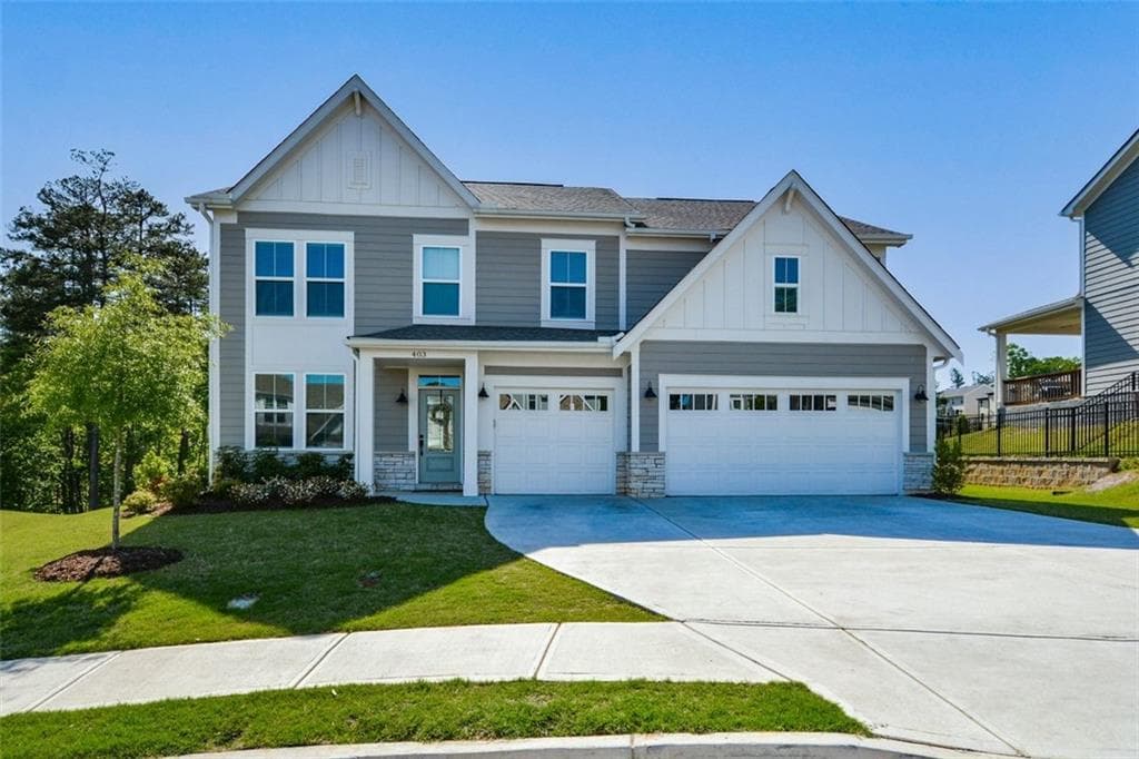 5 bedroom, 3 bathroom, 2,722 sq ft single family residence sold at 403 MORNING MIST Trail, Canton, GA 30114