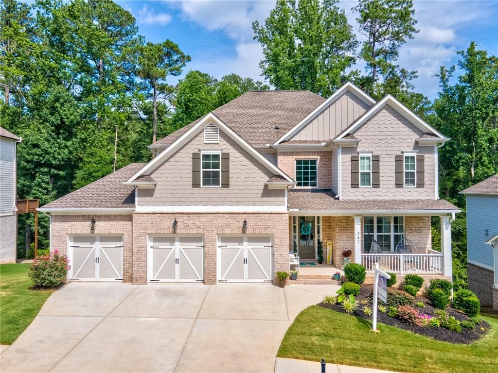 7 bedroom, 4 bathroom, 4,800 sq ft single family residence sold at 247 Harmony Lake Drive, Canton, GA 30115