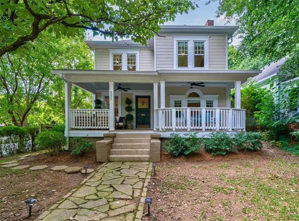 4 bedroom, 3 bathroom, 2,366 sq ft single family residence sold at 597 Saint Charles Avenue, Atlanta, GA 30308