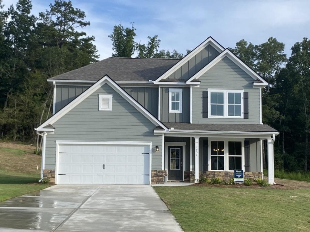 4 bedroom, 3 bathroom single family residence sold at 1657 Flagstone Lane, Conyers, GA 30012