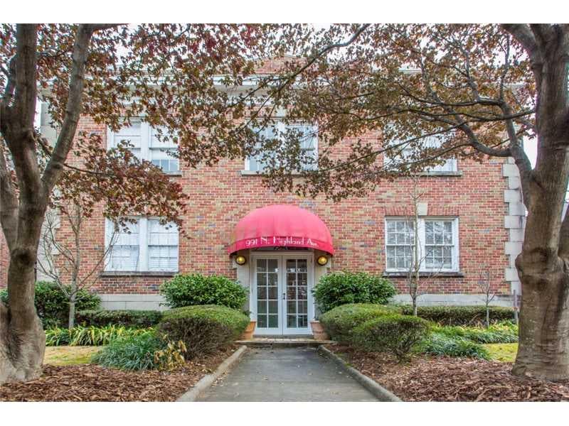 1 bedroom condominium sold at 991 N Highland Avenue 8, Atlanta, GA 30306