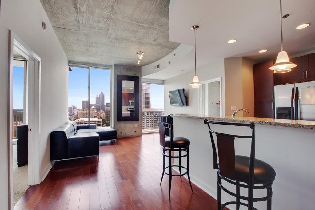 2 bedroom, 1,184 sq ft condominium sold at 855 Peachtree Street 2407, Atlanta, GA 30308