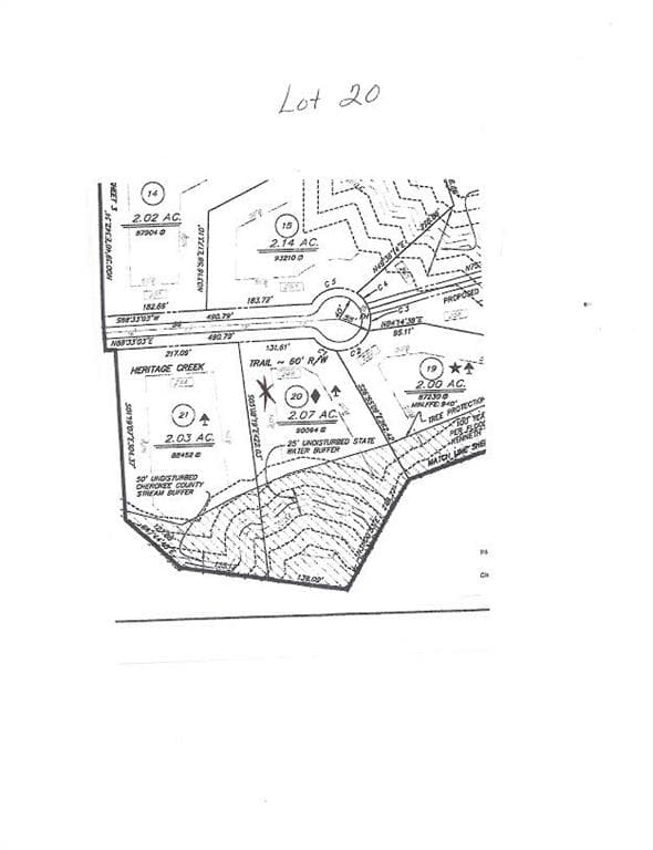 single family residence sold at Lot 20 Heritage Creek Trail, Ball Ground, GA 30107