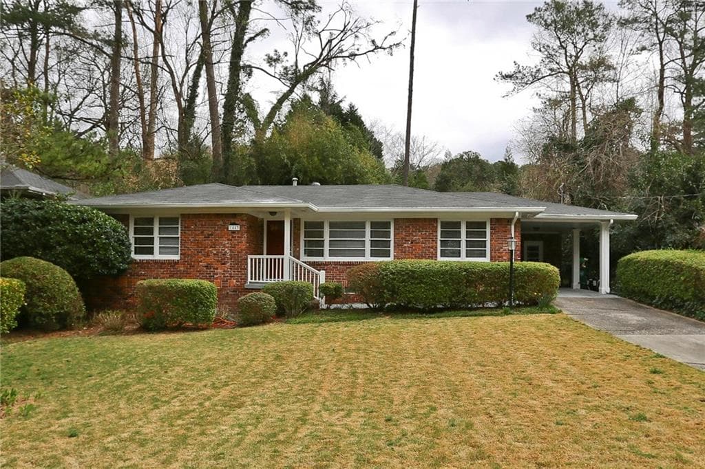 3 bedroom single family residence sold at 1443 Brook Valley Lane, Atlanta, GA 30324