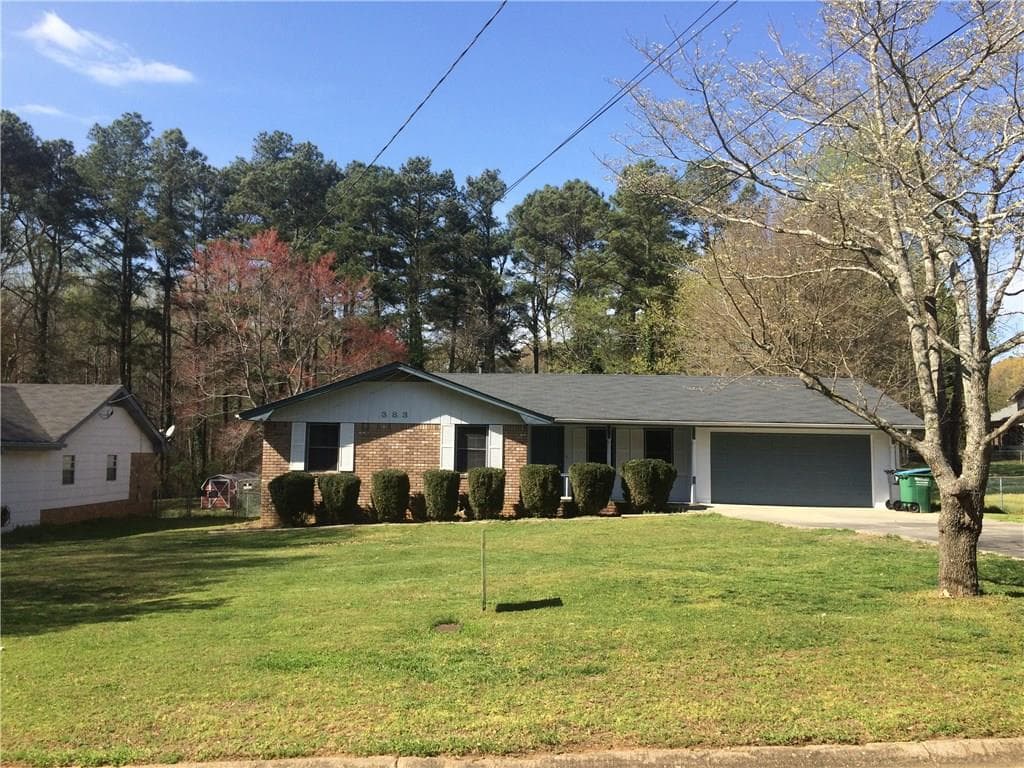 3 bedroom, 1,260 sq ft single family residence sold at 383 Red Oak Lane, Lawrenceville, GA 30046
