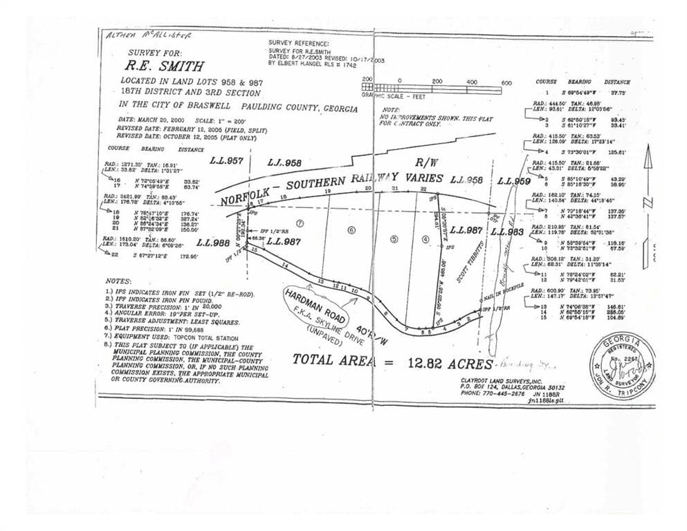 other sold at 0 HARDMAN Drive, Braswell, GA 30153