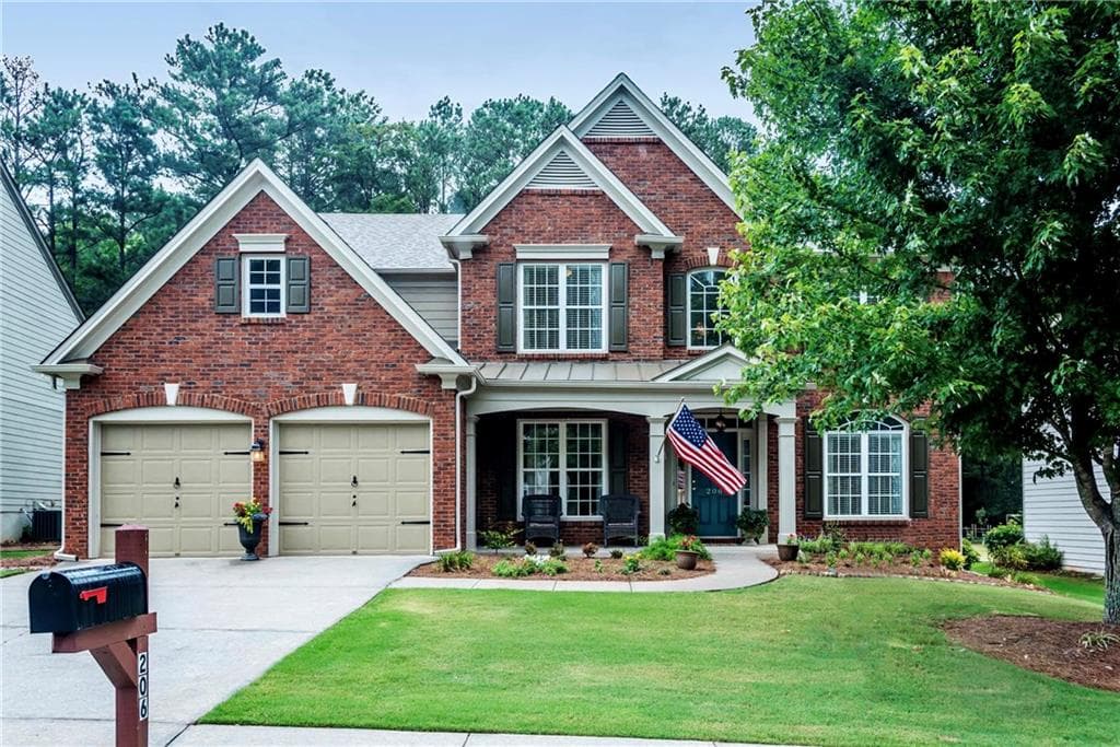 5 bedroom, 2,940 sq ft single family residence sold at 206 Tyler Drive, Woodstock, GA 30188