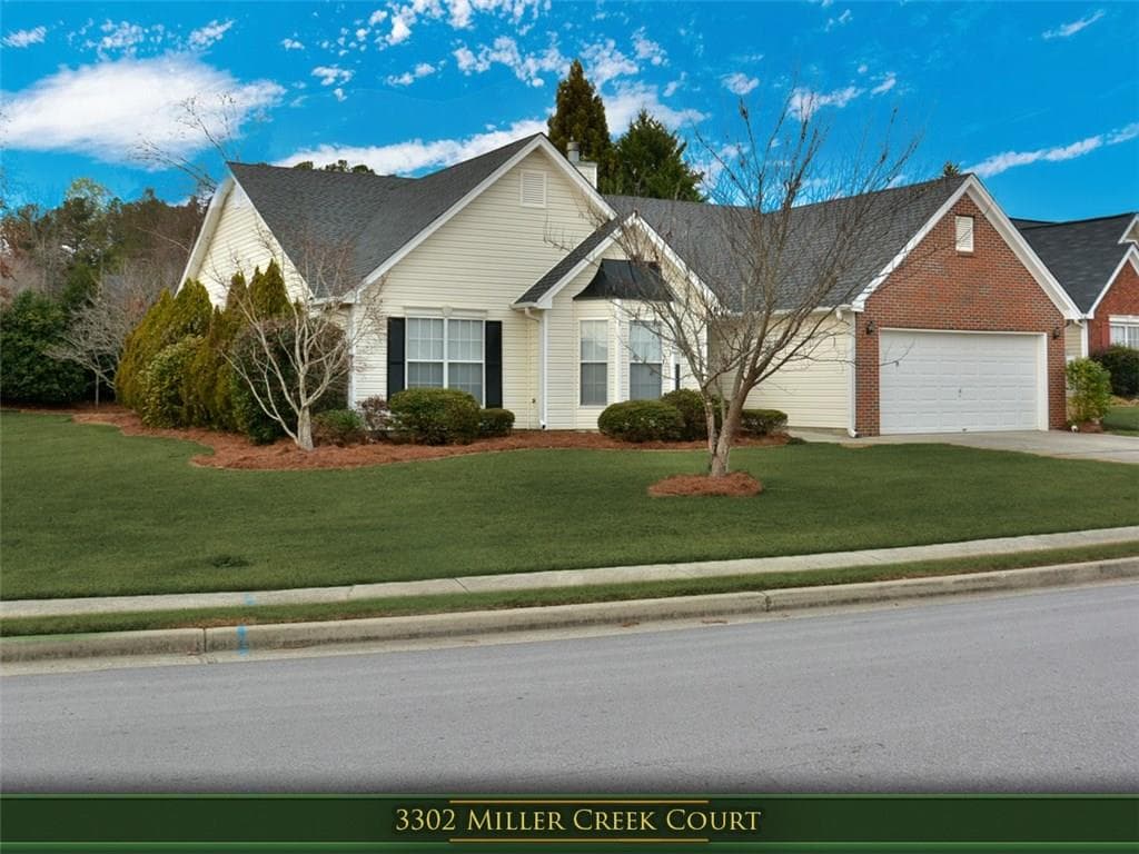 3 bedroom, 2,282 sq ft single family residence sold at 3302 Miller Creek Court, Buford, GA 30519