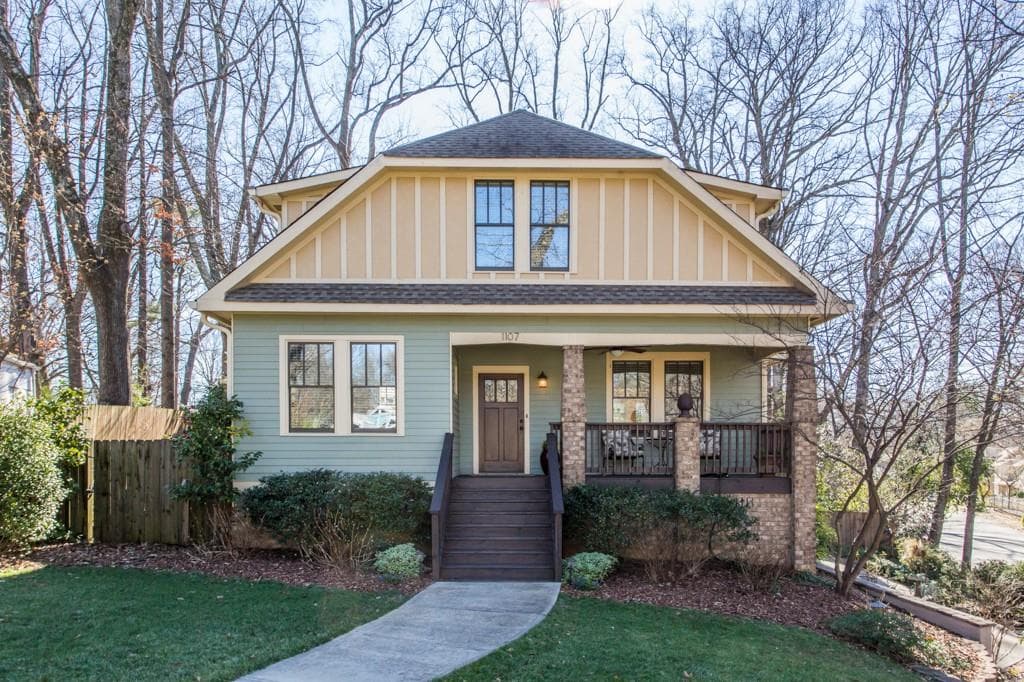 5 bedroom, 3,901 sq ft single family residence sold at 1107 Moreland Place, Atlanta, GA 30316
