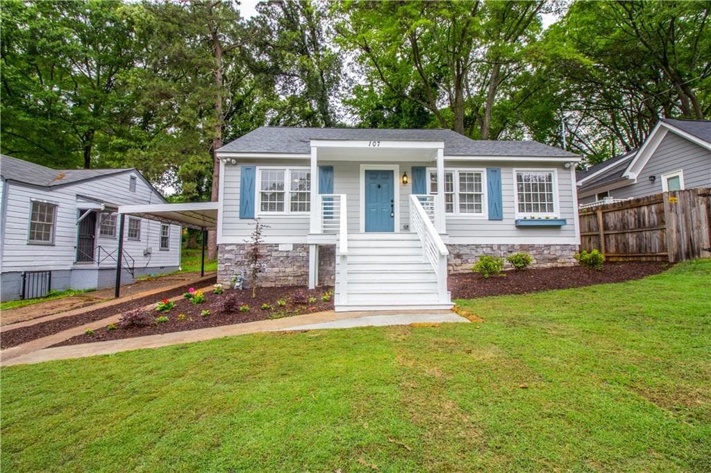 3 bedroom, 1,950 sq ft single family residence sold at 107 Clay Street, Atlanta, GA 30317