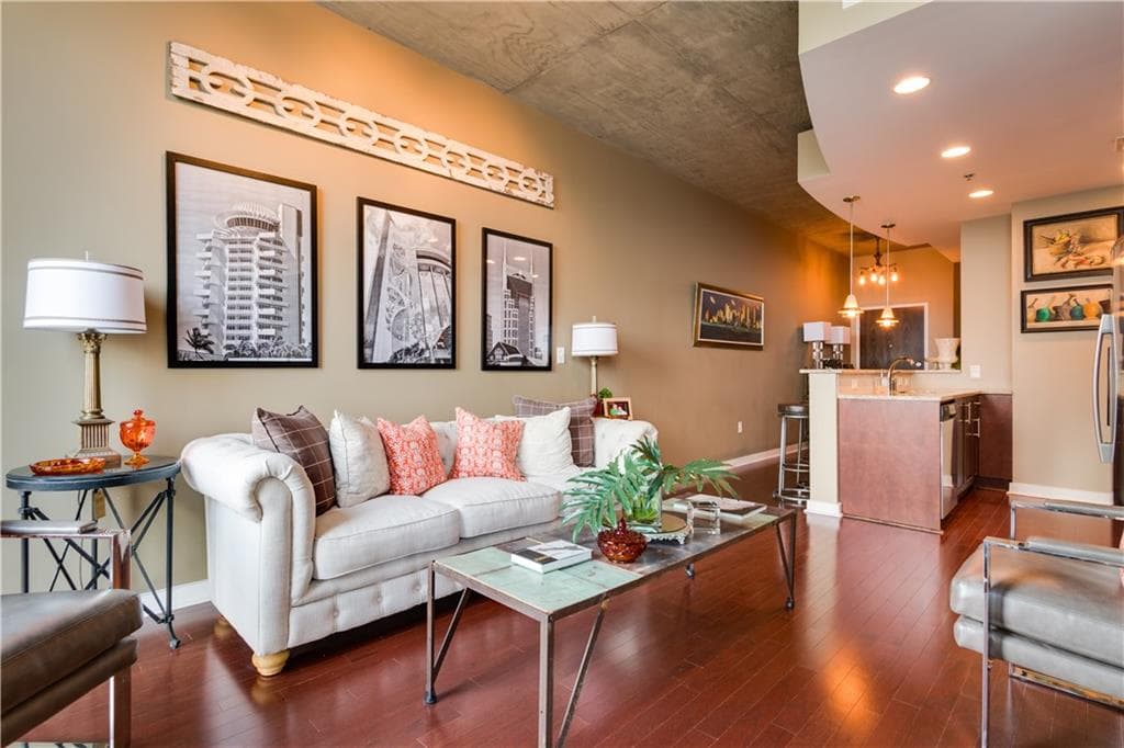 2 bedroom, 838 sq ft condominium sold at 855 Peachtree Street 2411, Atlanta, GA 30308
