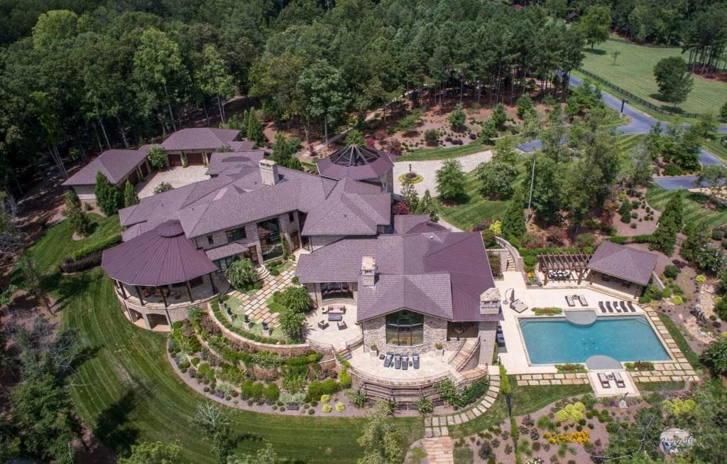 5 bedroom, 21,746 sq ft single family residence sold at 1950 Lower Birmingham Road, Canton, GA 30115