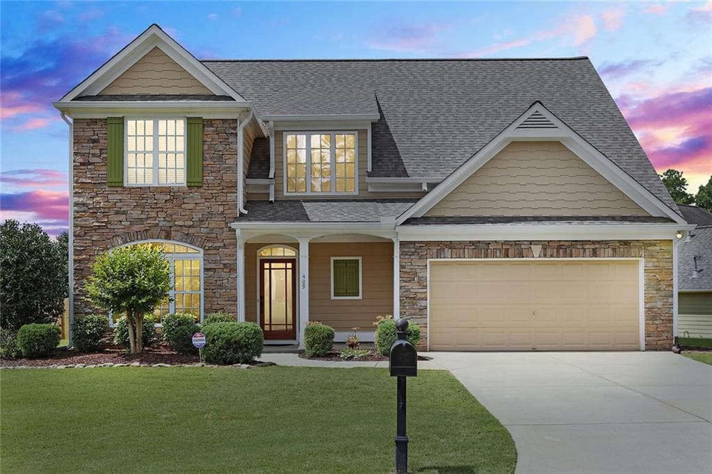 3 bedroom, 2,172 sq ft single family residence sold at 409 White Cloud Trail, Canton, GA 30114
