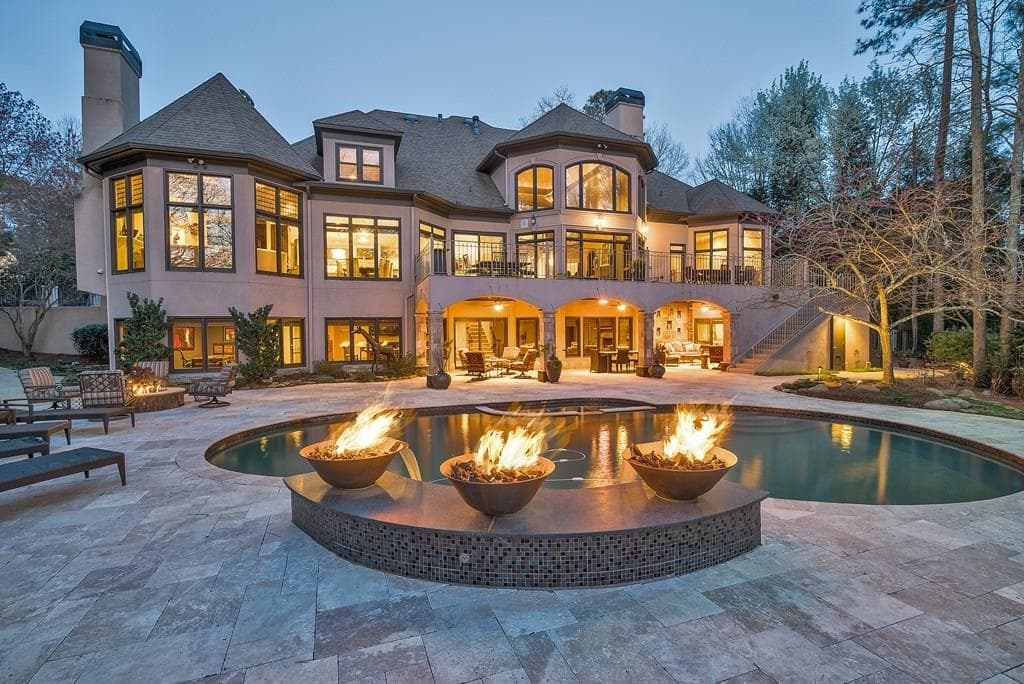 6 bedroom, 11,355 sq ft single family residence sold at 6092 Carlisle Lane, Alpharetta, GA 30022