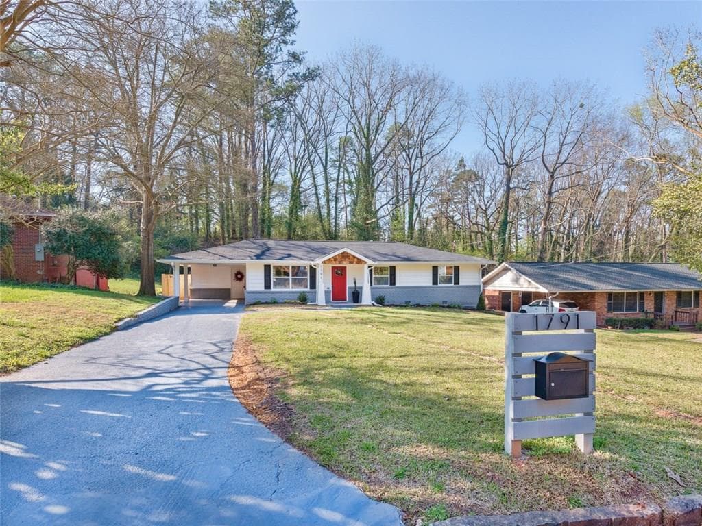 3 bedroom, 1,357 sq ft single family residence sold at 1791 Arkose Drive, Atlanta, GA 30316