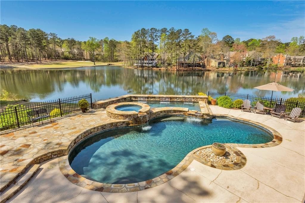 6 bedroom, 6,397 sq ft single family residence sold at 9845 Bankside Drive, Roswell, GA 30076