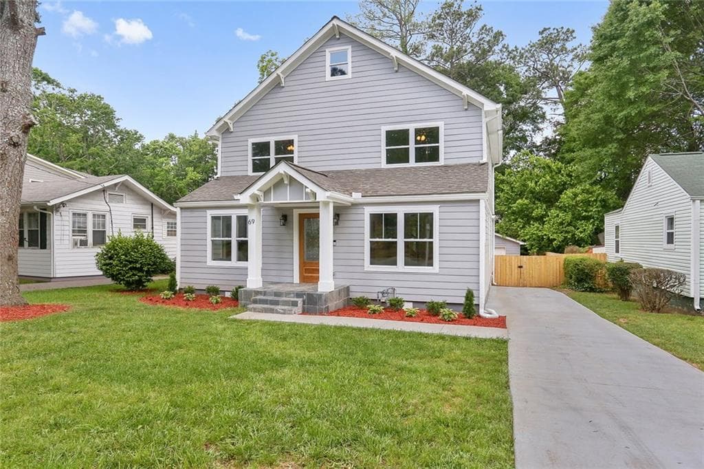 5 bedroom, 3,119 sq ft single family residence sold at 69 Oakridge Avenue, Atlanta, GA 30317