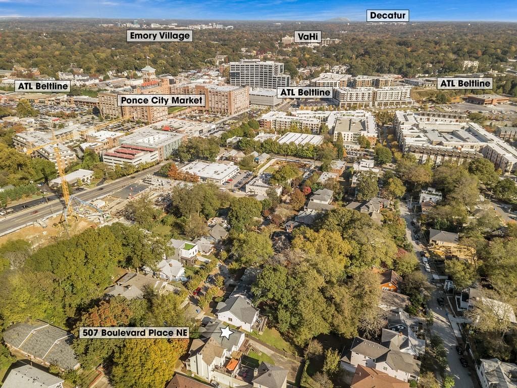 4 bedroom, 1,633 sq ft single family residence sold at 507 Boulevard Place, Atlanta, GA 30308