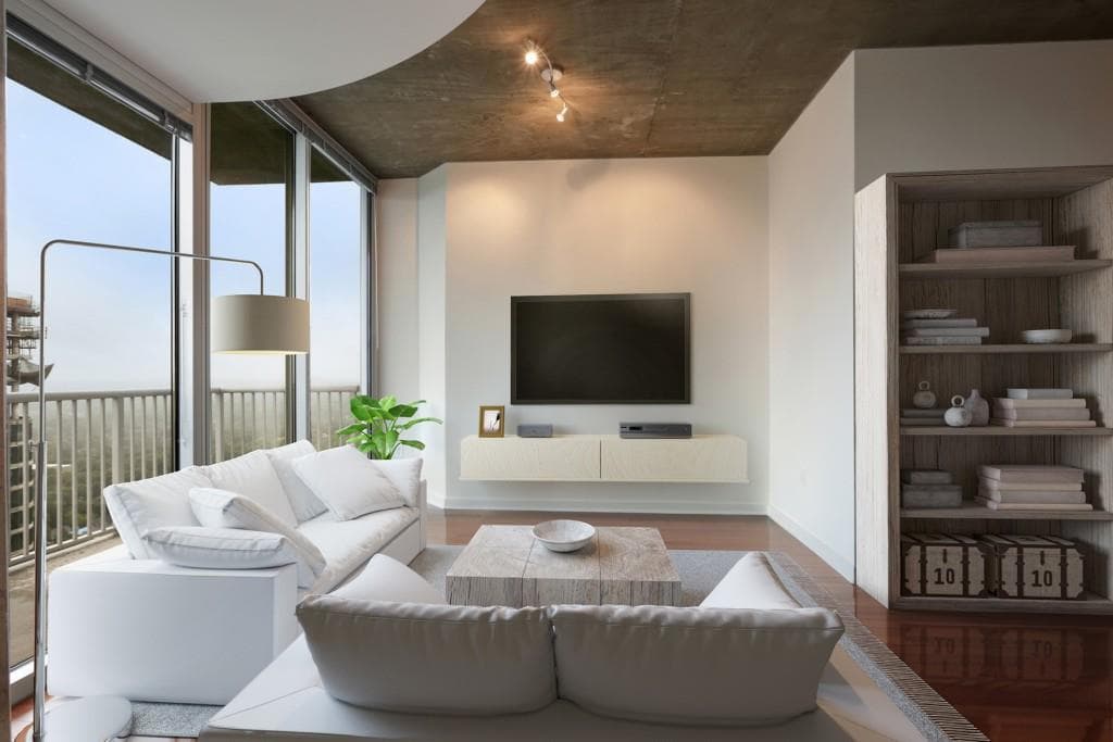 1 bedroom, 748 sq ft condominium sold at 855 Peachtree Street 2612, Atlanta, GA 30308